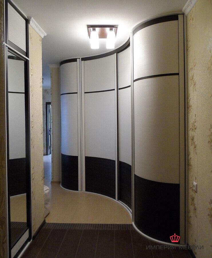 Шкаф-купе радиусный в гостиную №7