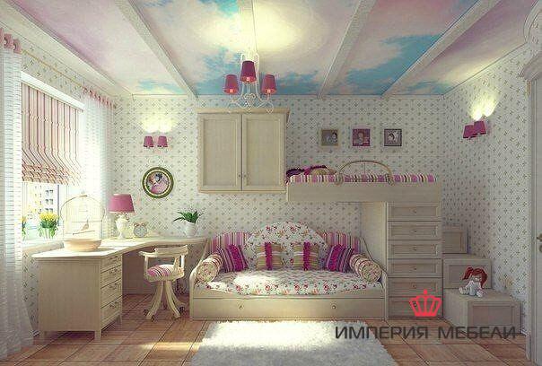 Мебель для детской комнаты девочке №12