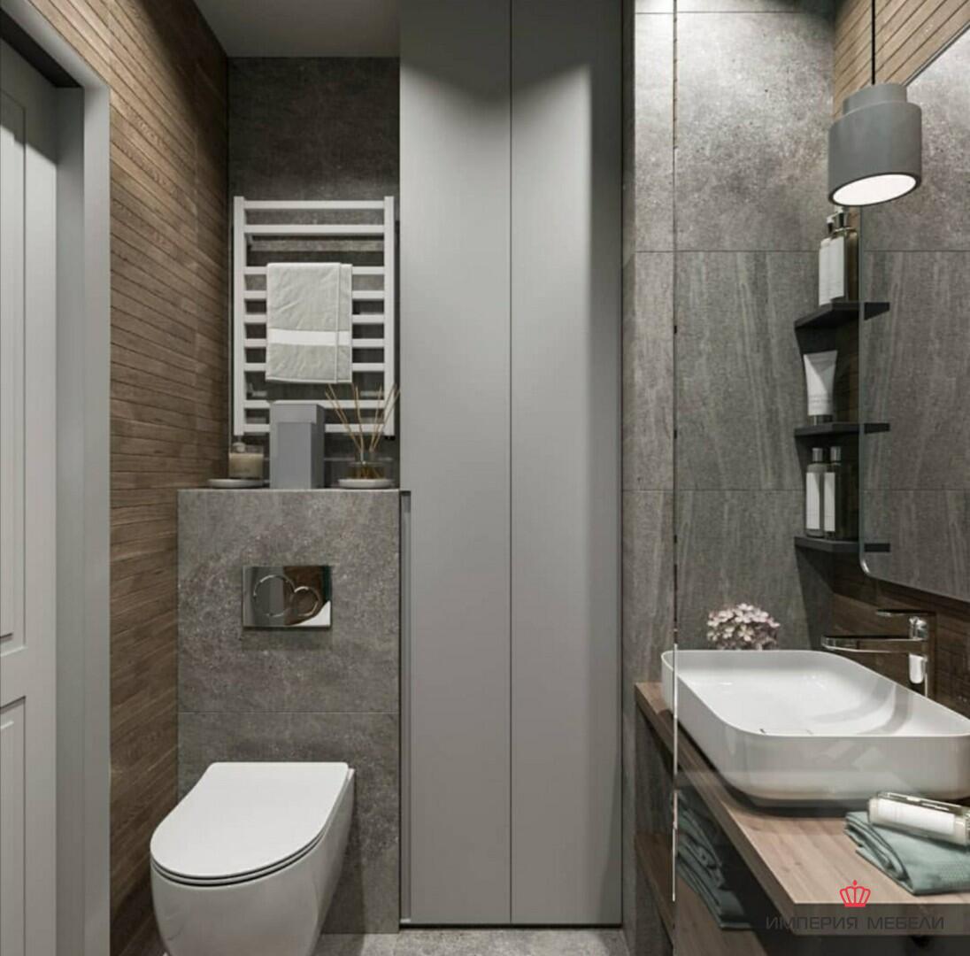 Шкаф распашной узкий в туалетную комнату №5