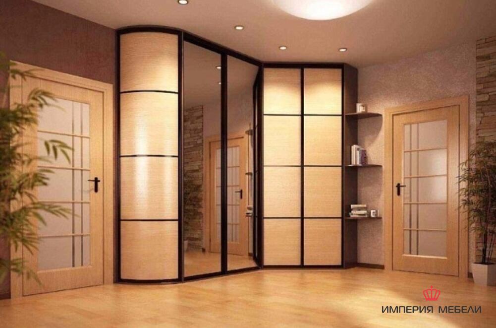 Шкаф-купе радиусный в гостиную №5