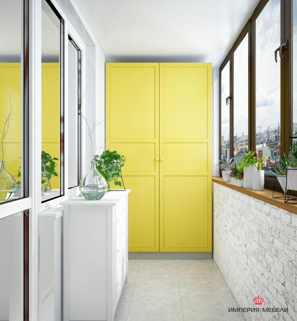 Встроенный шкаф на балкон №10