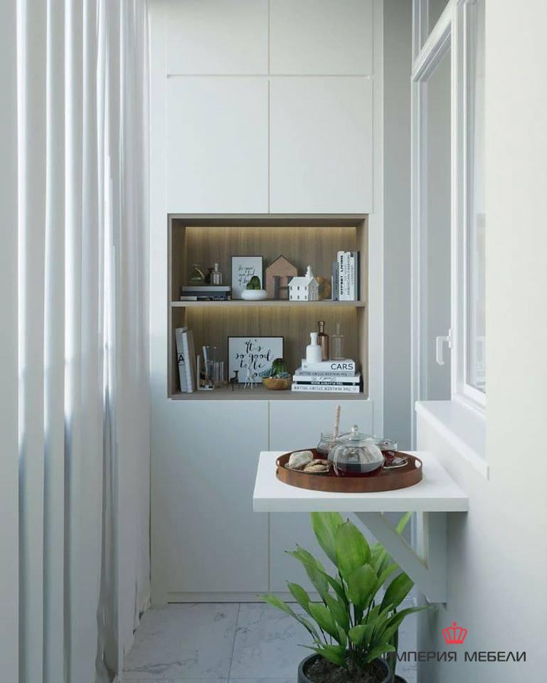 Встроенный узкий шкаф-купе №6