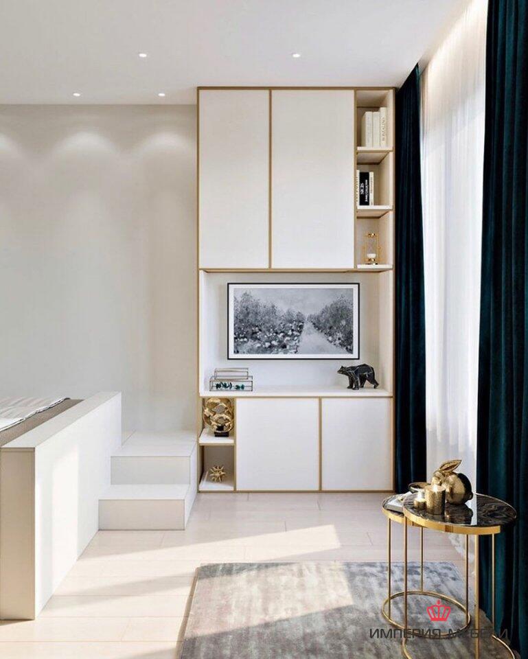 Встроенный узкий шкаф-купе №3