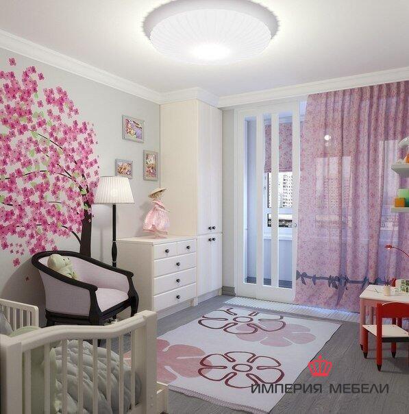 Мебель в детскую комнату для девочке №10