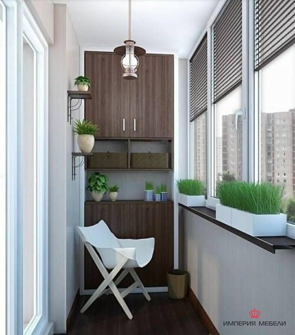 Встроенный шкаф на балкон №8