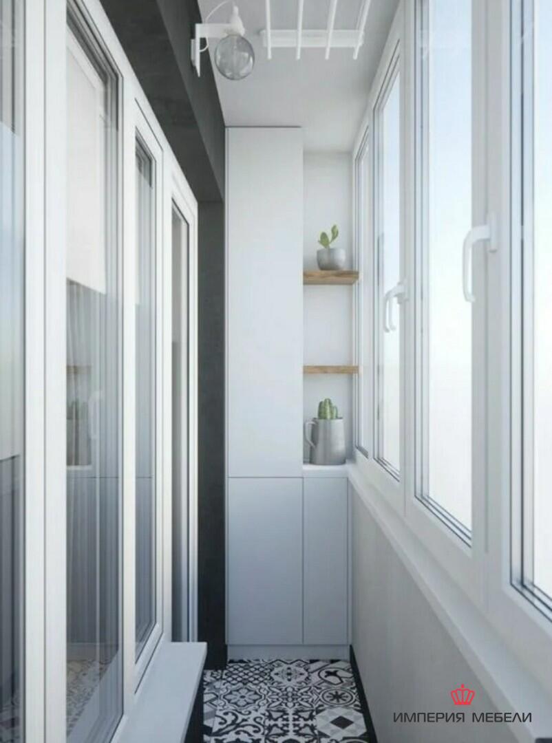 Встроенный шкаф на балкон №6