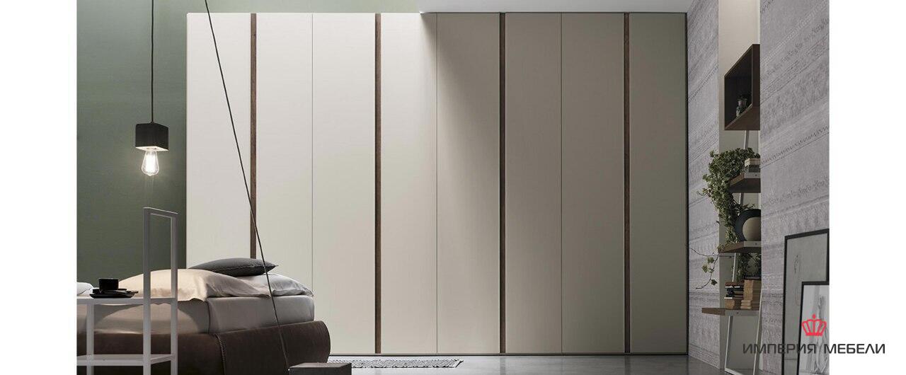 Шкаф-купе в спальню светлый №7
