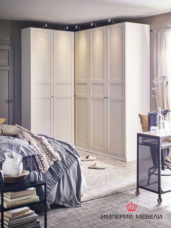 Угловой шкаф в спальню №5