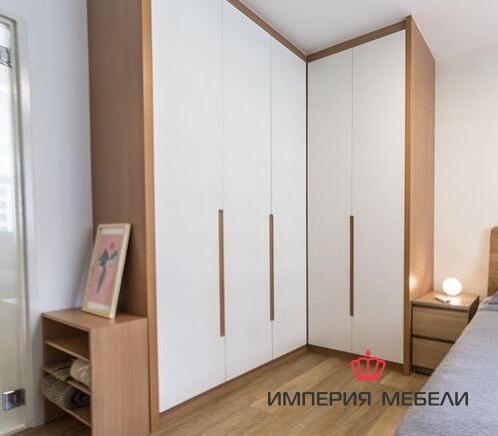 Угловой шкаф в спальню №8