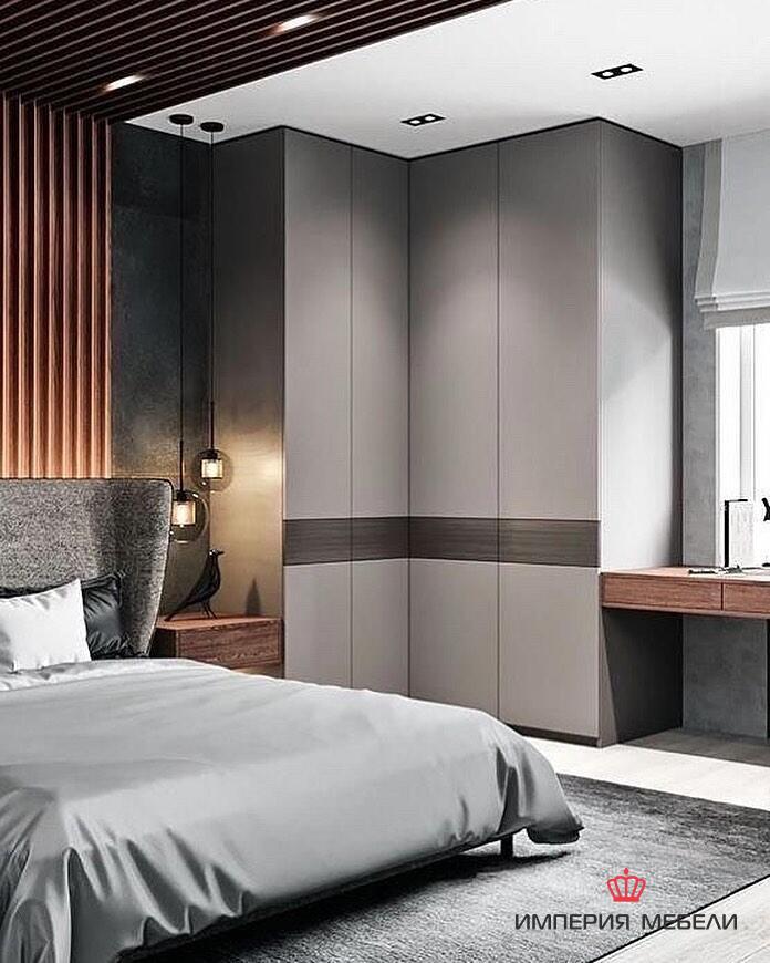 Угловой шкаф в спальню №6