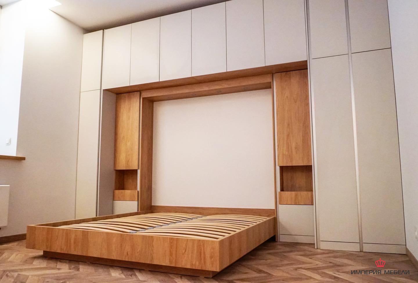Кровать со встроенным шкафом №1