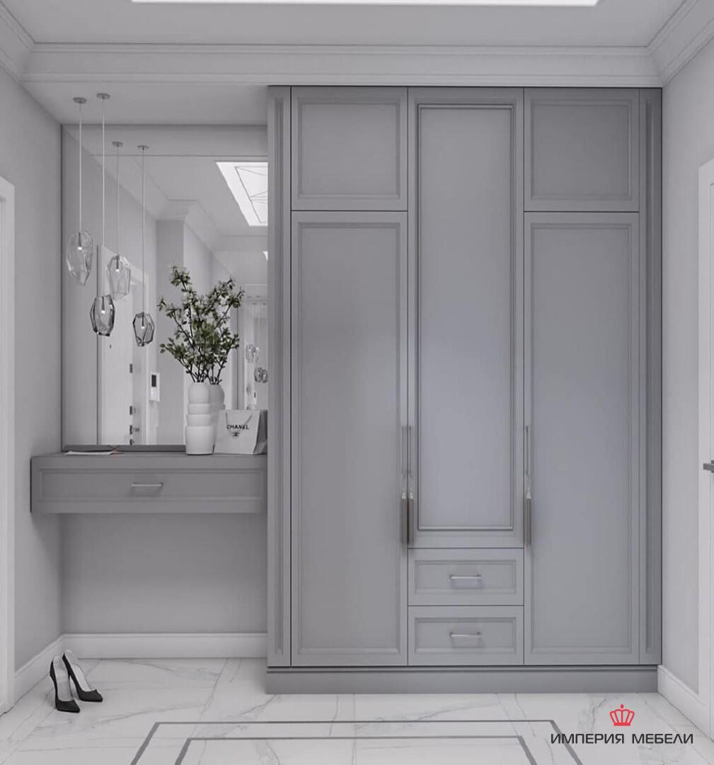 Элитный угловой шкаф в прихожую №22