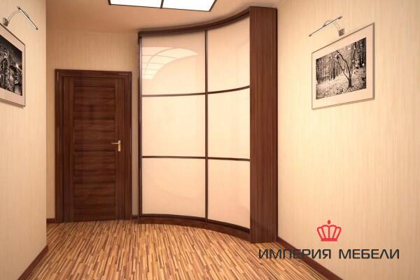 Шкаф-купе радиусный в спальню №12