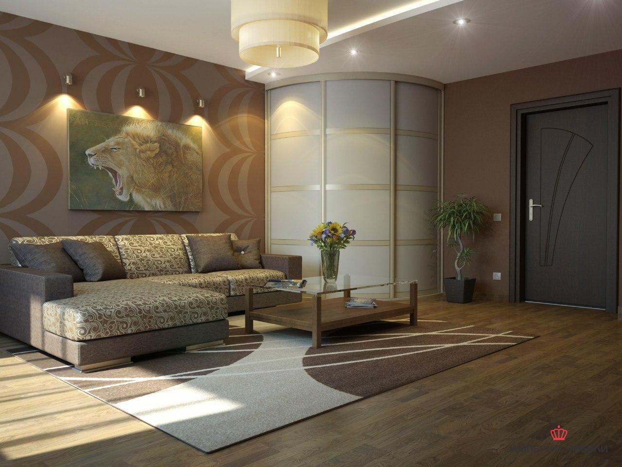 Шкаф-купе радиусный в гостиную №9