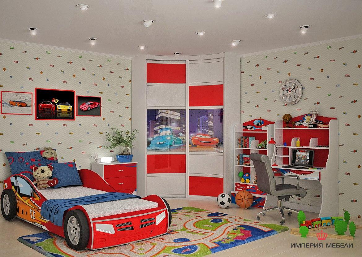 Шкаф-купе радиусный в детскую №1