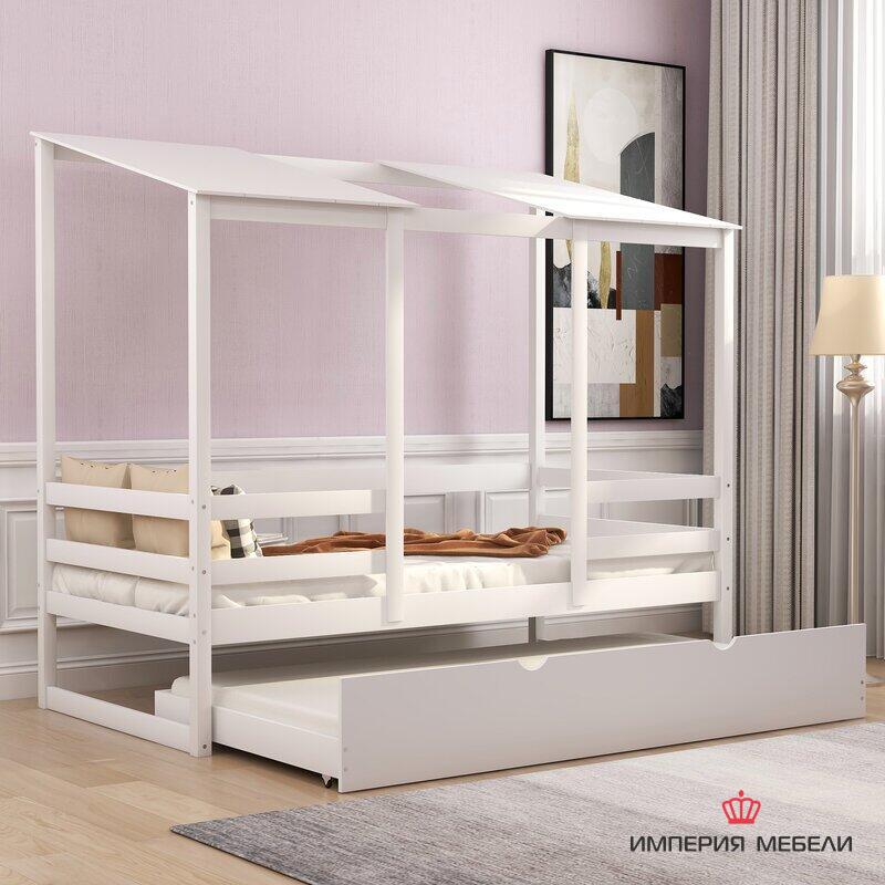 Кровать детская белая №4