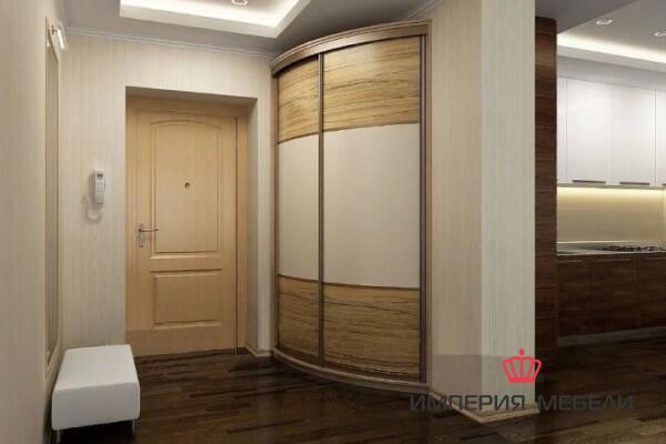 Шкаф-купе радиусный в спальню №8