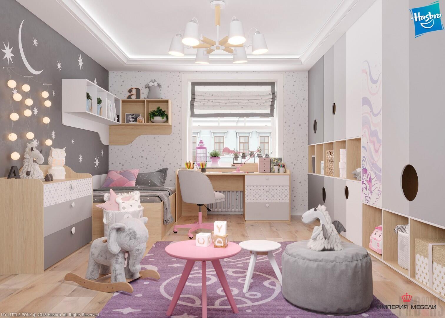 Мебель для детской комнаты девочке №7
