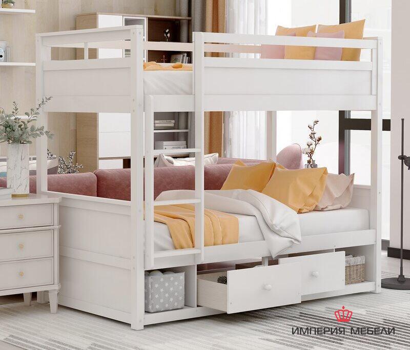 Кровать детская белая №9