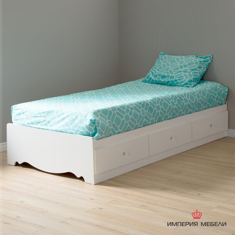 Кровать детская белая №8