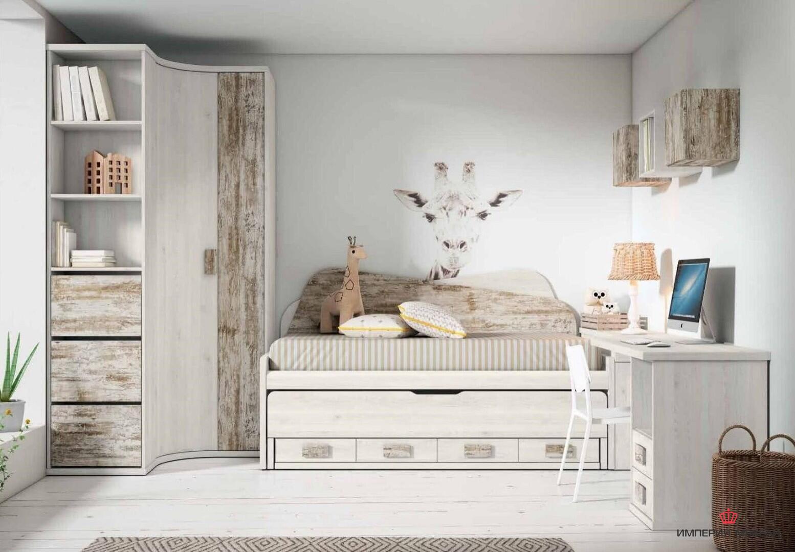 Кровать детская белая №10