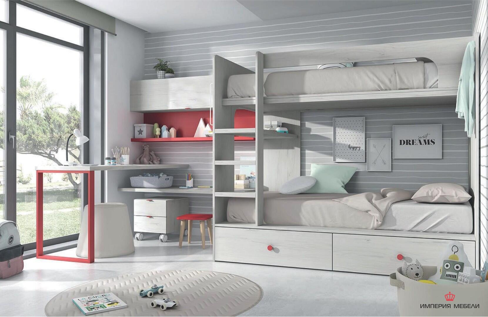 Кровать детская двухъярусная №12