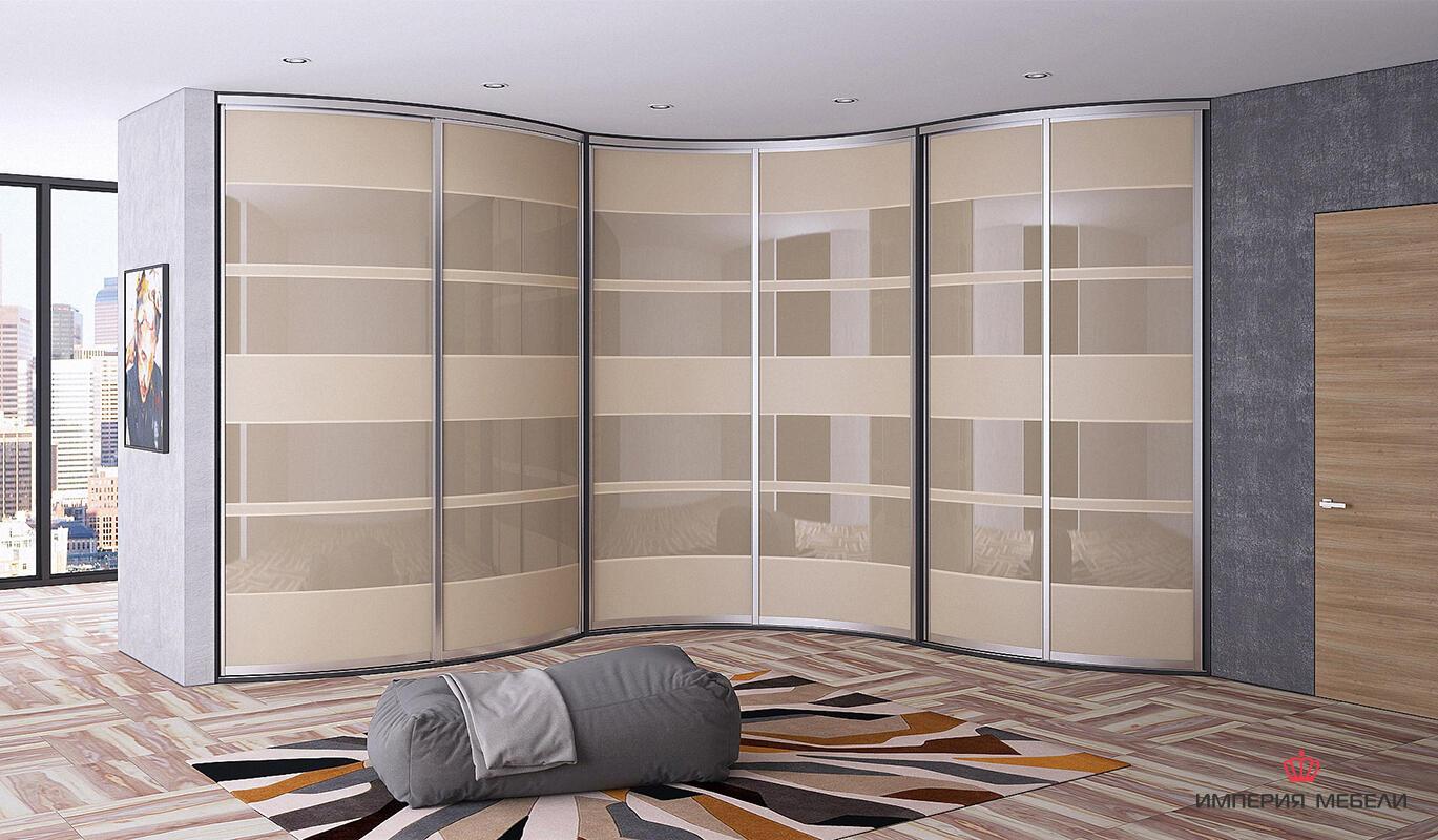 Шкаф-купе радиусный в гостиную №10