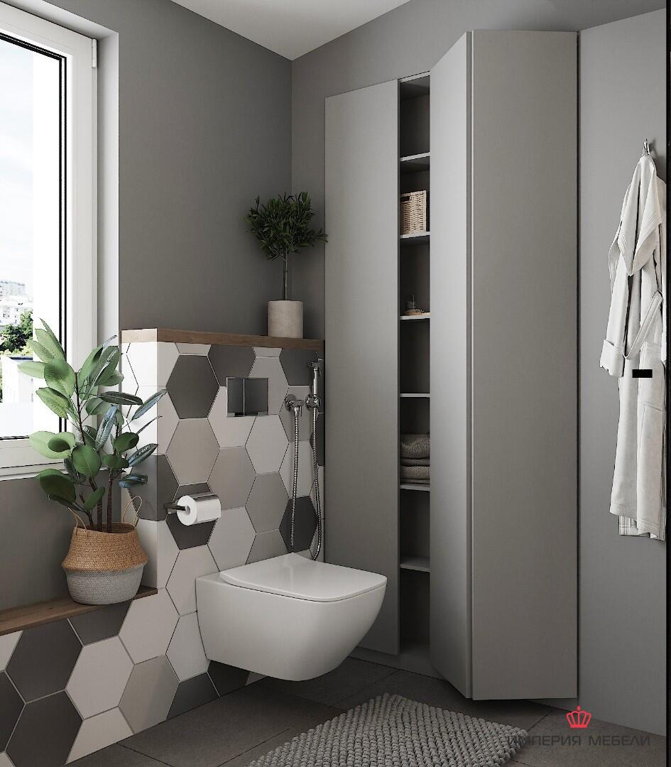 Встроенный узкий шкаф-купе №5