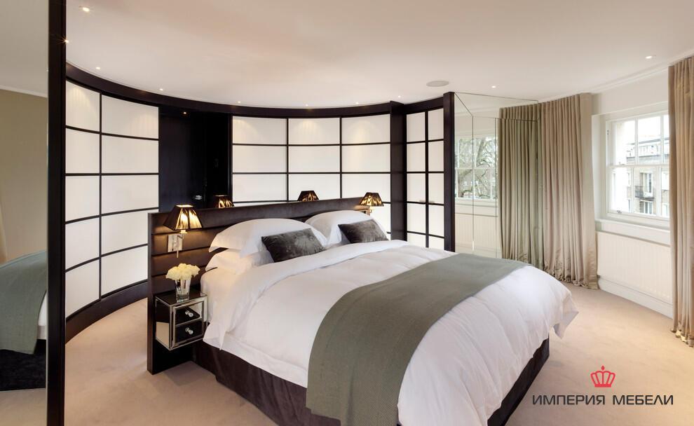 Шкаф-купе радиусный в спальню №18