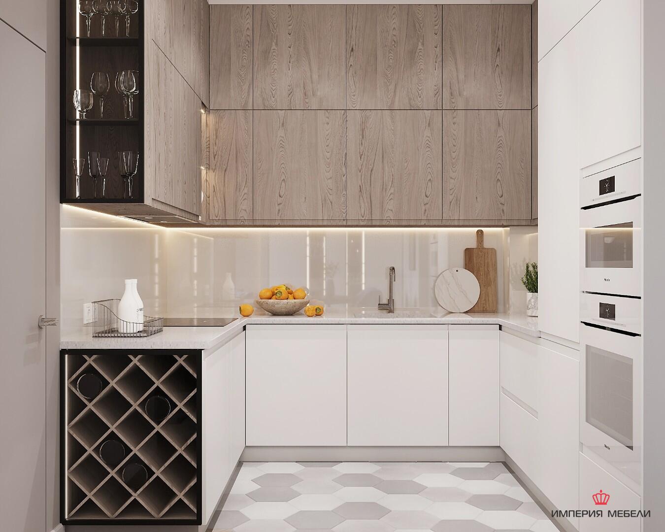 Кухня без ручек №10